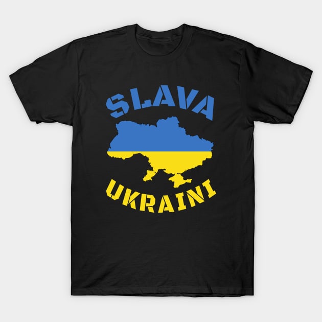 SLAVA UKRAINI! Glory to Ukraine! Freedom for Ukraine! T-Shirt by Vladimir Zevenckih